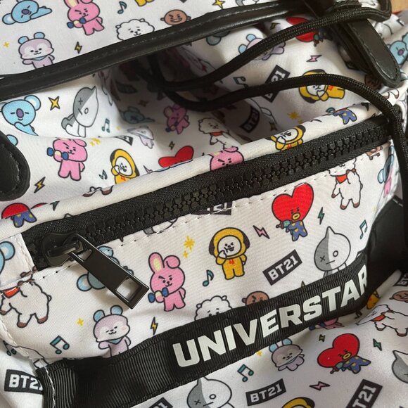 BT21 Universtar All over Print Loungefly Style Bag. Miniso Direct & Discontinued - Picture 9 of 16